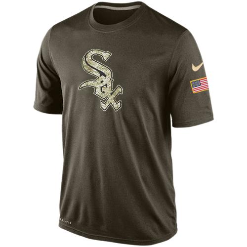 Men's Chicago White Sox Salute To Service Nike Dri-FIT T-Shirt - Click Image to Close